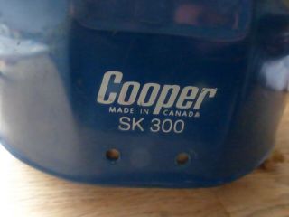 vintage cooper sk 300 men hockey helmet blue color 2