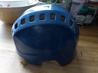 vintage cooper sk 300 men hockey helmet blue color 3