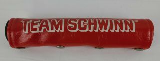 Team Schwinn True Vintage Old School Bmx Bicycle Handlebar Bar Pad Red