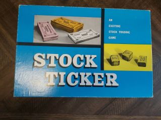 Stock Ticker Vintage Board Game - Complete.