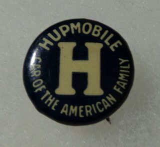 Hupmobile Car Of The American Family Pinback Button 5/8 "