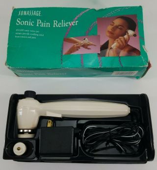 Vintage Sonassage Sonic Pain Reliever Massager Model S - 2000 Handheld