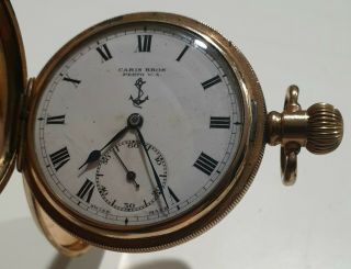 Antique Swiss Movement Pocket Made For Caris Brothers Perth In The 1930,  1940,  S