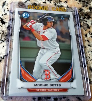 Mookie Betts 2014 Bowman Chrome 1st Rookie Card Rc Red Sox Dodgers $$$ Hot $$$