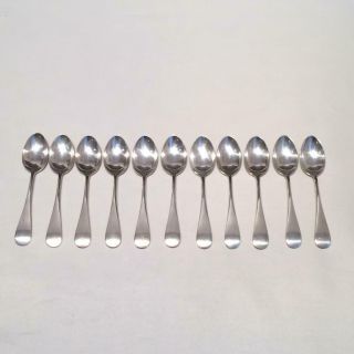 Set Of 11 Birks Old English Sterling Silver Demitasse Spoons S157