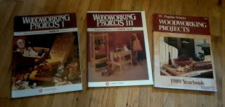 Trio Of Vintage Woodworking Projects Magazines " A Shopsmith Publication "