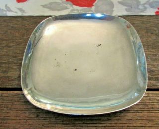 Arts & Craft Erickson Sterling Silver Hand Wrought 089 Plate Dish