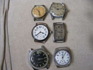 Good Selection Of Old Watches Inc Waltham,  Medana Ingersoll,  Lucerne Not