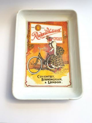 Vintage - Rudge - Whitworth Cycles - Advertising Card Tray/pin Dish - Circa 1960 