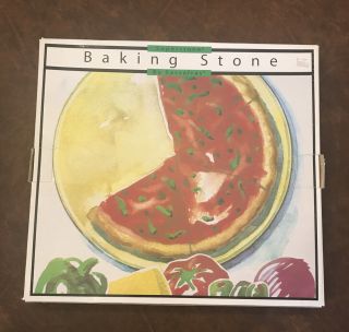 Vintage Superstone Sassafras Round 14 - 3/4 " Pizza Baking Stone