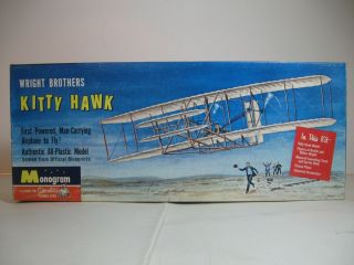 1958 Vintage Monogram 1/39 Wright Brothers Kitty Hawk Pa30 - 98 (first Issue)
