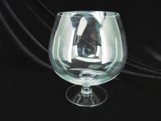 Huge Vintage Brandy Snifter Footed Clear Wine Glass Display Bowl