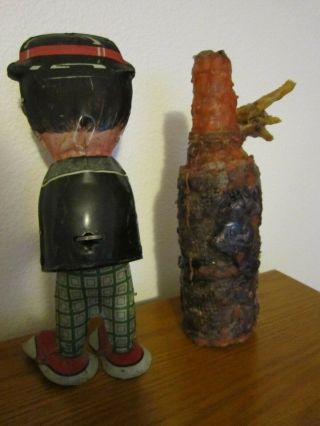 Haunted Creepy Antique Tin Man Toy,  Dybbuk Bottle 2