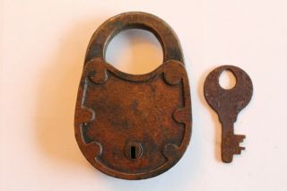 Antique Brass Sterling Padlock - (w/key)