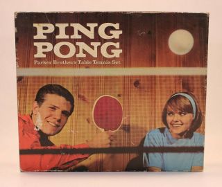 Parker Bros Ping Pong Table Tennis Set Vtg Game 243 Complete Old Retro Brothers