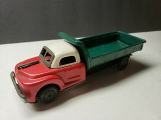 Vintage Tin Toy Friction Made In Japan Dump Truck