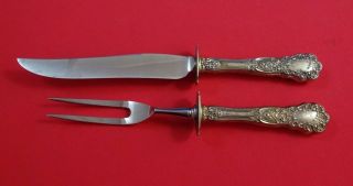 Buttercup By Gorham Sterling Silver Steak Carving Set 2pc Hhws (knife 10 1/2 ")