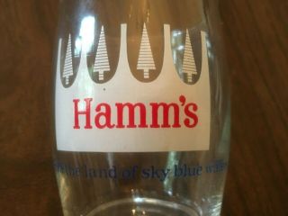 2 Vintage Hamm ' s Beer Barrel Sky Blue Water Glasses & 1 Grain Belt Beer Glass 2
