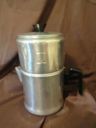 Drip - O - Lator Vtg Aluminum Coffee Maker By The Enterprise Co Massillon Oh