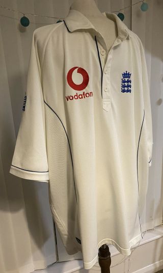 England Cricket Mens Vintage Polo Shirt Admiral And Vodafone Size Xxl
