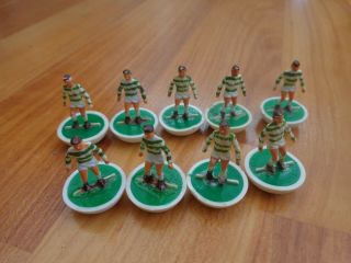 Vintage Football Subbuteo Hw Heavyweight Ref 25 Celtic X9 Players