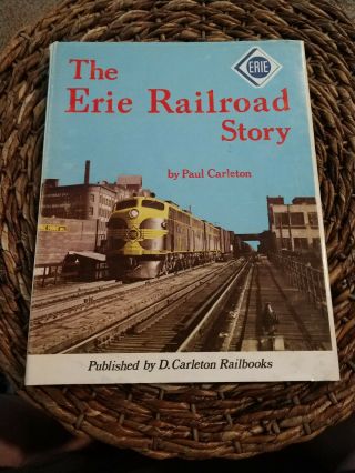 1988 Vintage Carlton Railbooks Hard Cover Train Book The Erie Railroad Story Vgc