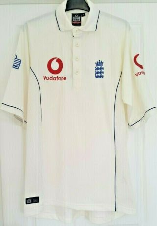 Admiral - Vintage England 2005 Test Cricket Shirt/jersey - Adult - Large - L