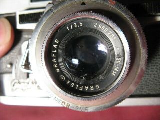 Vintage Graflex Graphic 35mm Camera With Graflar 50mm Lens Prontor SVS 2