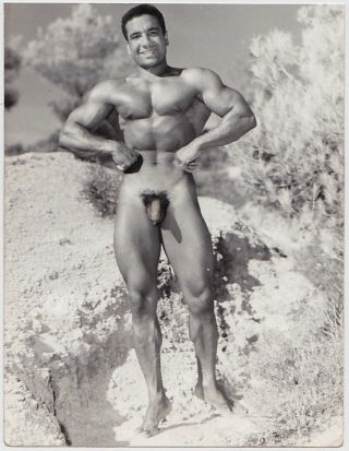 Muscular Christian Dancale: Rare Vintage Photo Stamped,  Ferrero,  France 1960 Gay