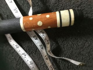 Vintage Pool Cue Stick Mother Of Pearl Inlay.  56 Inches 2