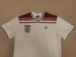 England Admiral Retro Vintage 1982 World Cup Home Football Shirt Medium