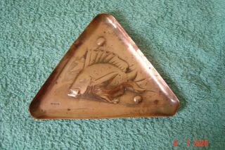 Arts & Crafts Newlyn Copper Pin Tray
