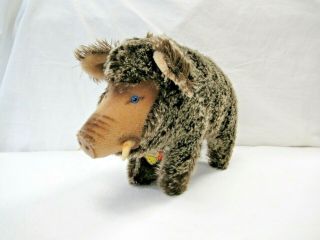 Vintage Steiff Stuffed Toy Animal Wild Pig Boar
