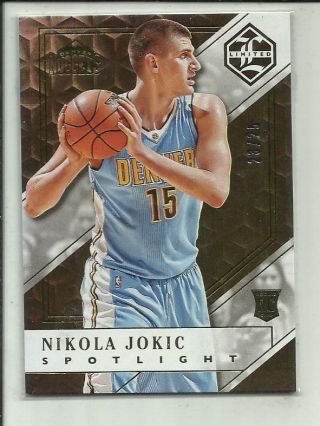 Nikola Jokic 2015 - 16 Panini Limited Rookie Rc Gold Spotlight 199 /25