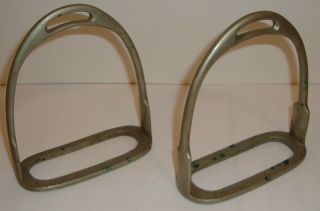 Vintage English Equestrian Horse Riding Made In England Never Rust Stirrups