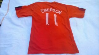Mens Vintage Emerson 11 As Roma Football Club Home Shirt Size L/xl Short Sleeved