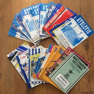 Vintage Bundle Of 40,  Football Programmes 70 