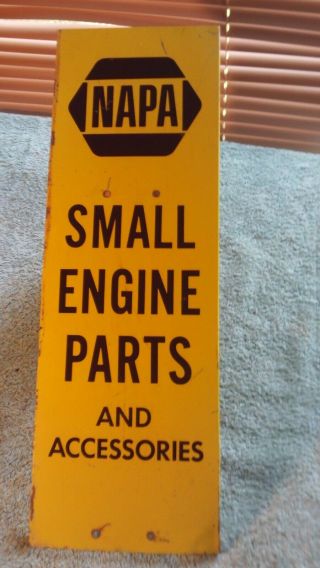 Vintage " Napa " Small Engine Parts Advertising Metal Sign