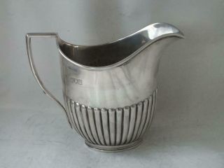 Good Antique Victorian Solid Sterling Silver Milk Jug 1896/ H 10 Cm/ 176 G