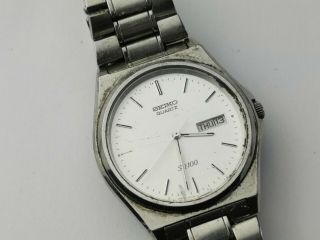 Seiko SQ 5Y23 - 8A50 Mens Quartz Day / Date Watch for Repair,  Vintage Seiko Watch 3