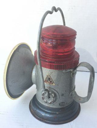 Vintage Delta Electric Co Lantern Light 6 Volt Railroad Coal Miners Lantern Usa
