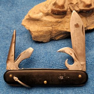 Old Vintage Imperial Prov Etched Official Boy Scouts Pocket Knife Knives