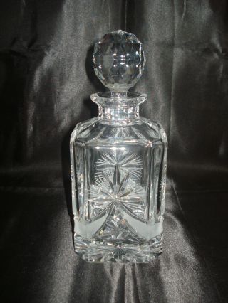 Antique Baccarat Crystal Guéret Decanter.  Circa Late 19th Century.  6 Lbs.