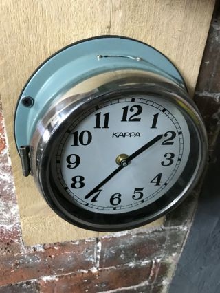 Vintage Industrial Reclaimed Salvaged Kappa Ship Wall Clock - Marine Salvage