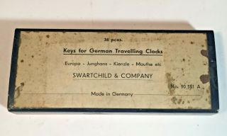 Vintage Swartchild & Co.  Keys For German Travelling Clocks Germany 90 181 A