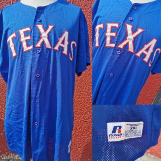 Vintage Texas Rangers Hank Blalock Russell Athletic Baseball Jersey