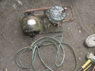 Vintage 1/4 Hp Motor,  1725 Rpm,  Model 5014 & W.  R.  Brown Compresson 8477