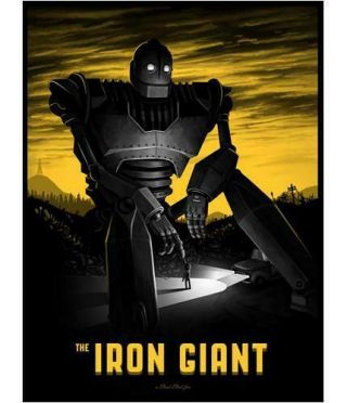 The Iron Giant Vintage Mondo Poster Print (18/400) 2012 Mike Mitchell