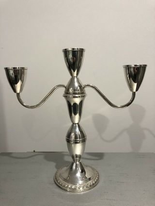 Vintage Duchin Creation Weighted Sterling Silver Candle Holder/candelabra 9 5/8”