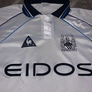 Manchester City Vintage Away Shirt 1999/00 2000 Le Coq Sportif XXL Extra Large 2